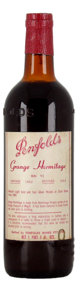 Penfolds Grange Hermitage 1962 (1x 1Pt 6FL OZ) SA.