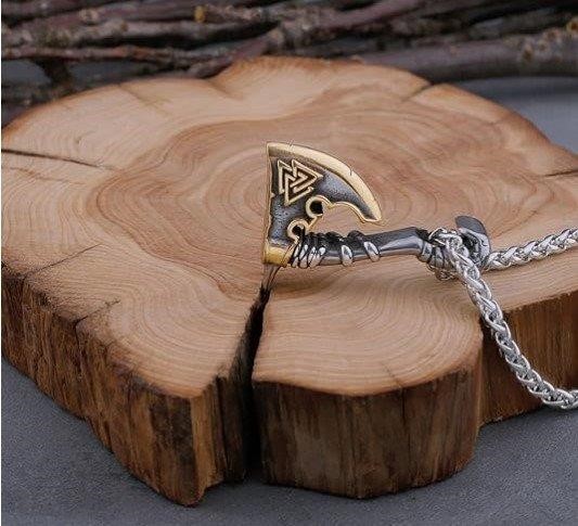 Triple white Gold plated Pendant with Free Chain