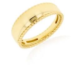 9K Yellow Gold WIDE ROPE EDGE RING