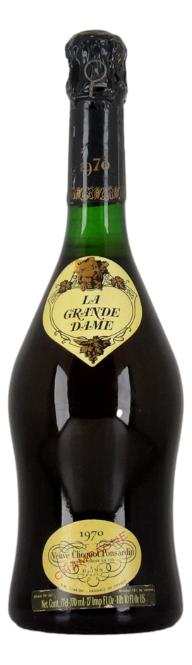 Veuve Clicquot Ponsardin Le Grande Dame Champagne 1970 (1x 770mL), France.
