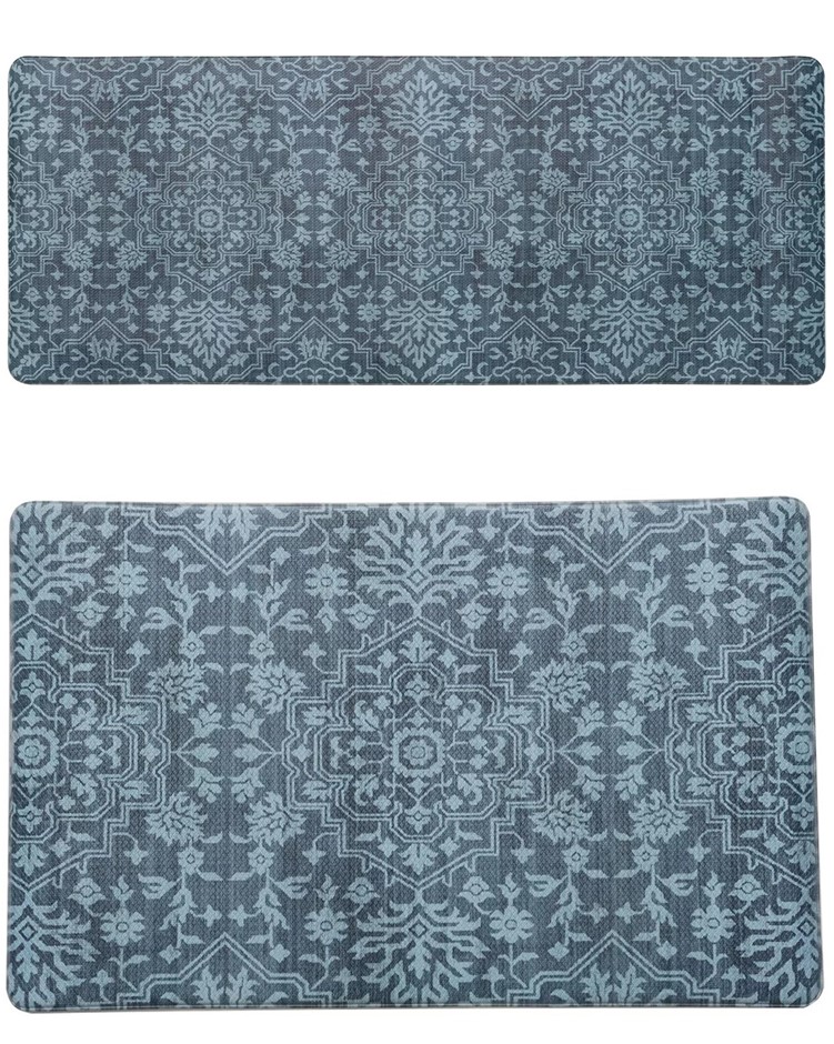 3 x SERELENA Wellness Mat 2-Piece, Castle Hill Navy. N.B: 1 x mat is damage