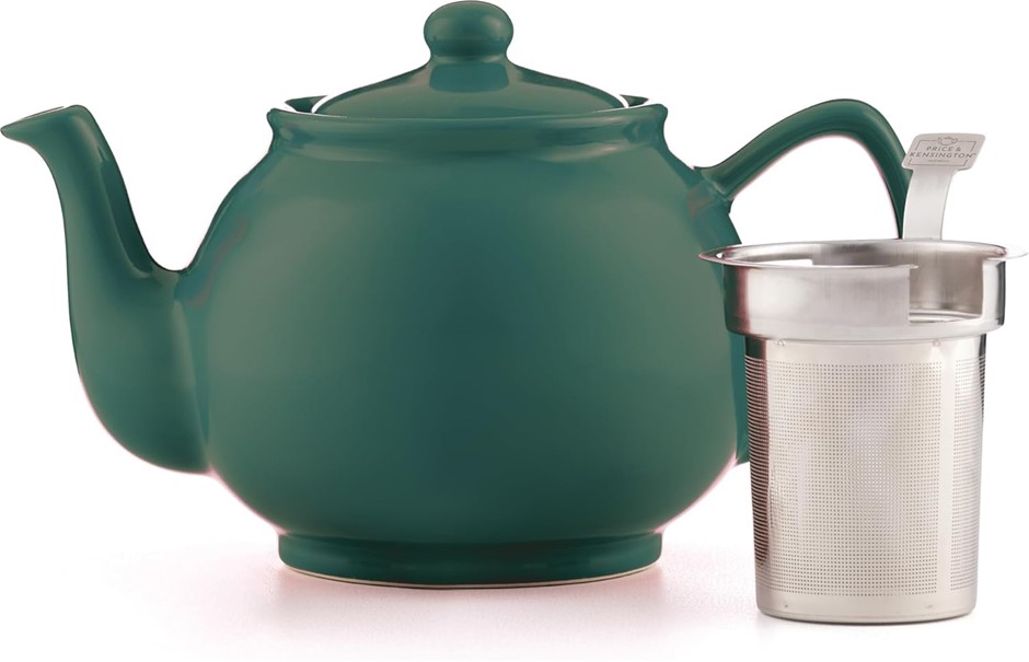 Price & Kensington Stoneware Teapot Emerald Green Gloss 6 Cup (1100ml) NB: