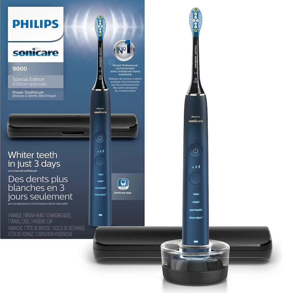 PHILIPS Sonicare DiamondClean 9000 Rechargeable Sonic Electric Toothbrush w