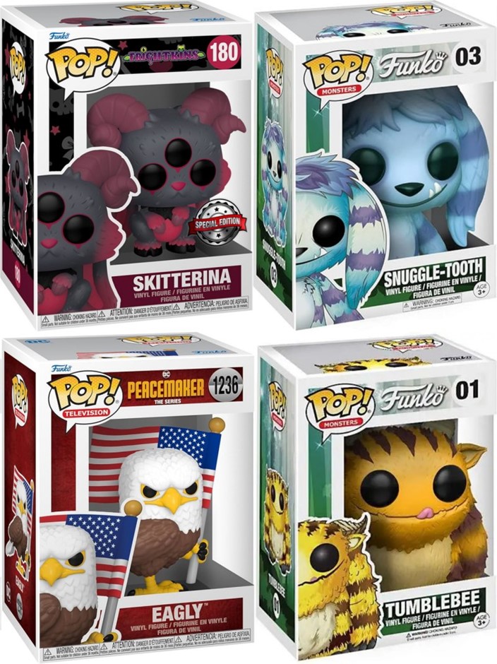 4 x FUNKO POP! Vinyl Figures – Wetmore Forest Snuggle-Tooth, Wetmore Forest