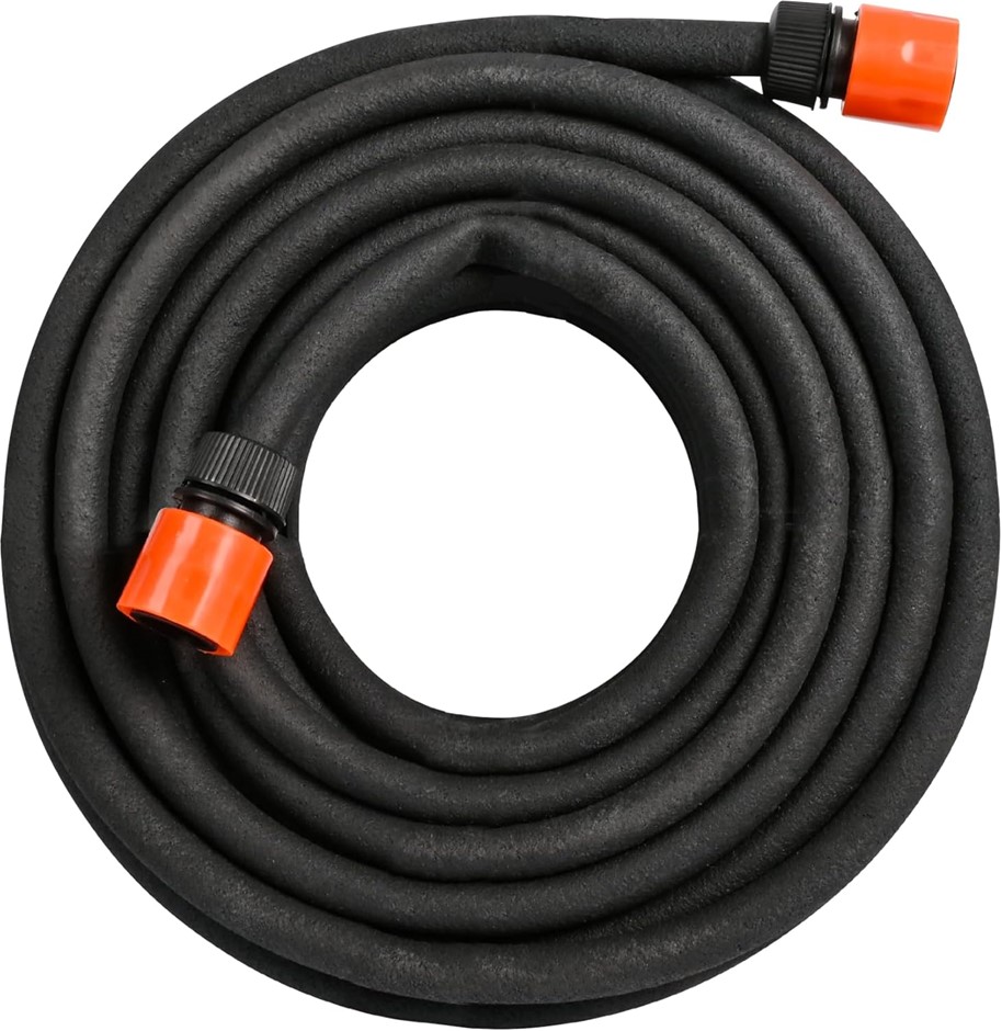 Yatsal Weeping Soaker Hose, Black, 15 Metre x 12.5 mm