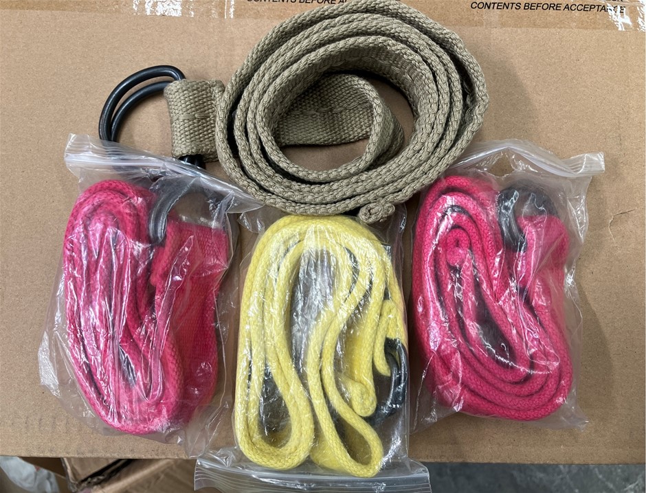 4 x Assorted Woven Belts. Content As Pictured.