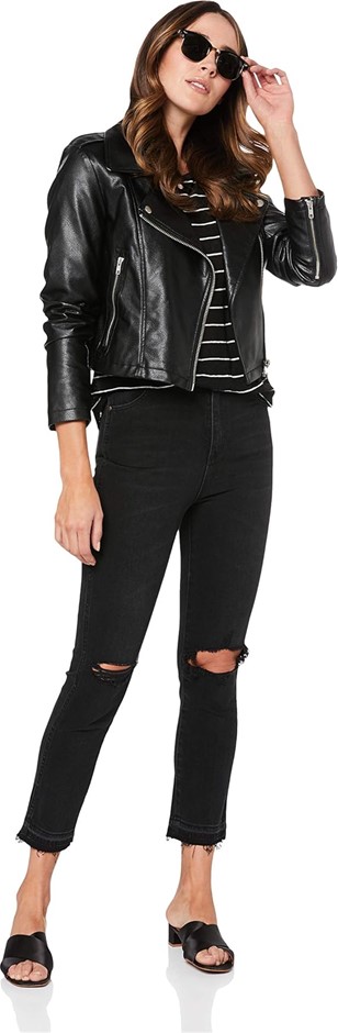 Wrangler Women's Hi Peggy Cropped, Size 8R, Rock Roll Black, W950780-CM4. R