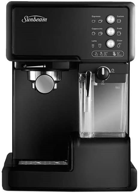 SUNBEAM Coffee Machine, Model EM5000K, 2L Water Tank, NB: used.