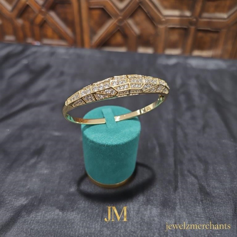 18K/Italy Gold Filled Bangle -(Stamped 18K/Italy)-Warranty Quality