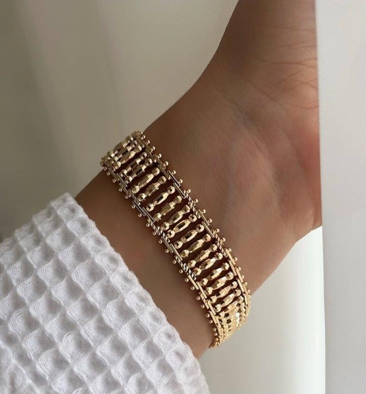 18K/Italy Gold Filled Bracelet -(Stamped 18K/Italy)-Warranty Quality