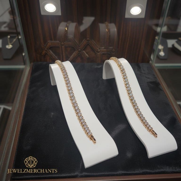 22K/Italy Rose Gold Filled Bracelet -(stamped 22K/Italy)-Warranty Quality