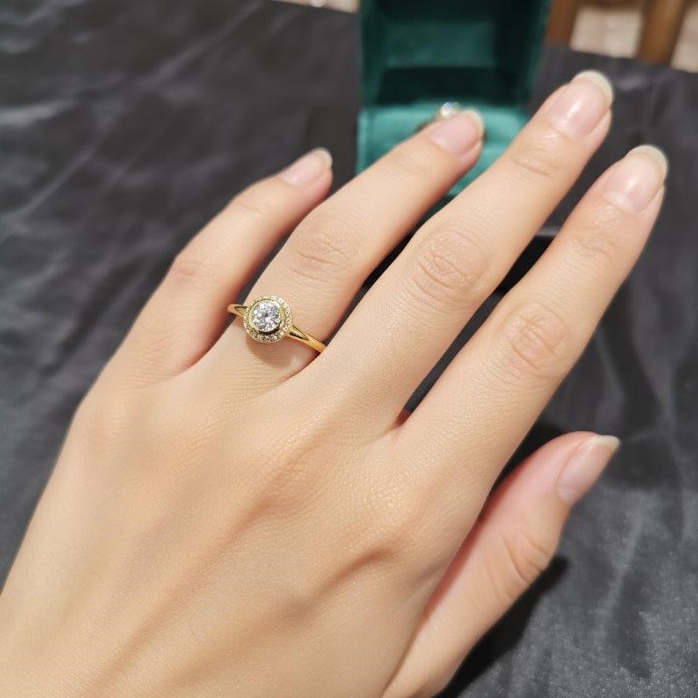 18K/Italy  Gold Filled Ring -(stamped 18K/Italy)-Warranty Quality