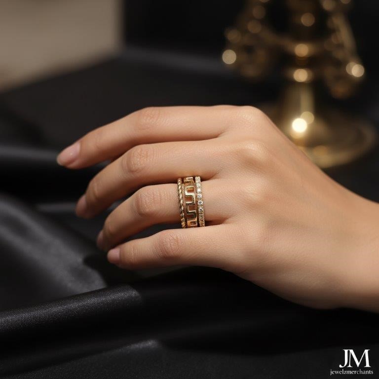 18K/Italy  Gold Filled Ring -(stamped 18K/Italy)-Warranty Quality