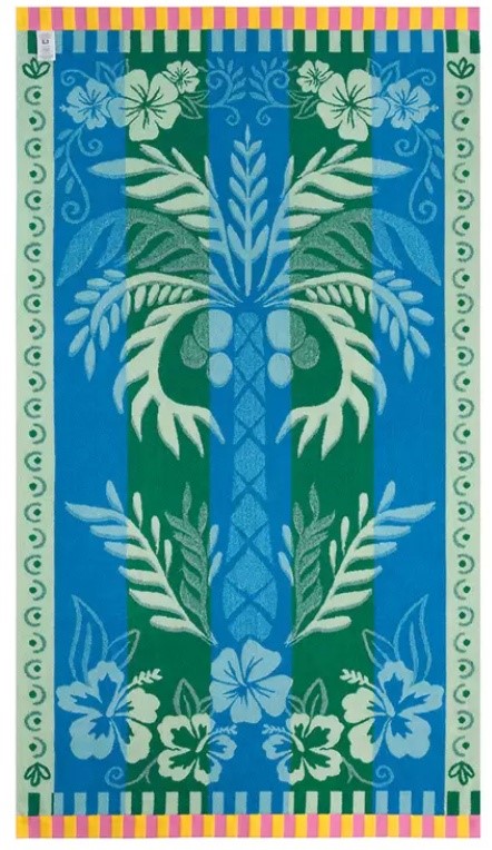 WELSPUN Oversized Beach Towel 102 x 183cm Floral