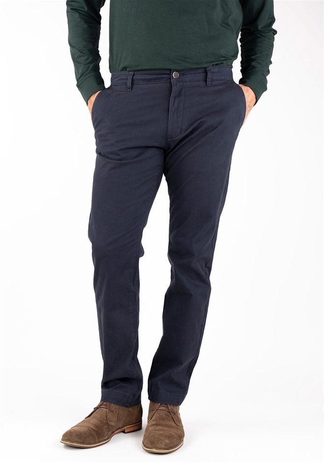 TAILOR VINTAGE Men's Stretch Twill Chino Pant, Size 38x32, Dark Navy. Buye