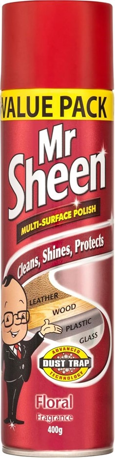 4 x MR SHEEN Multi-Surface Polish Floral Fragrance, 400g.
