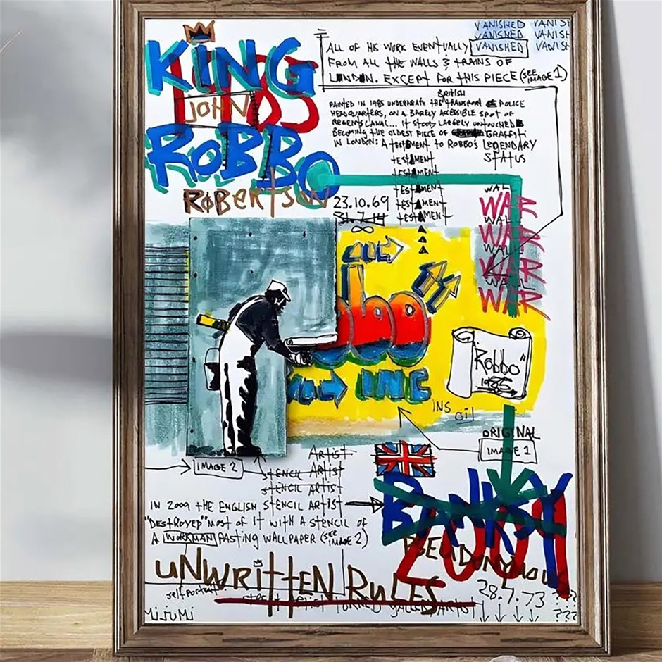 King Robbo & Banksy (after) "GRAFFITI WAR"