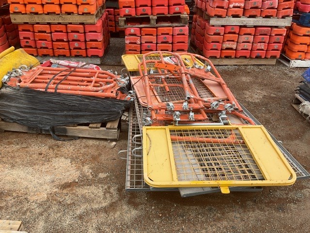 2 Pallets Of Approx 12 Assorted Construction Safety Gates