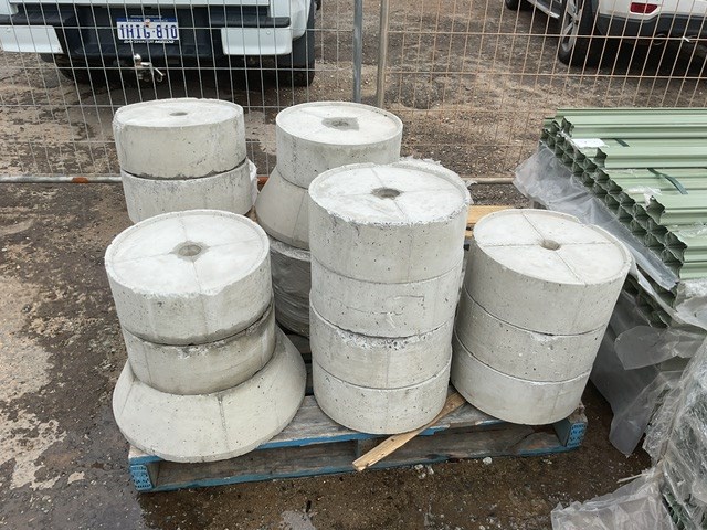 Pallet Of Concrete Footings