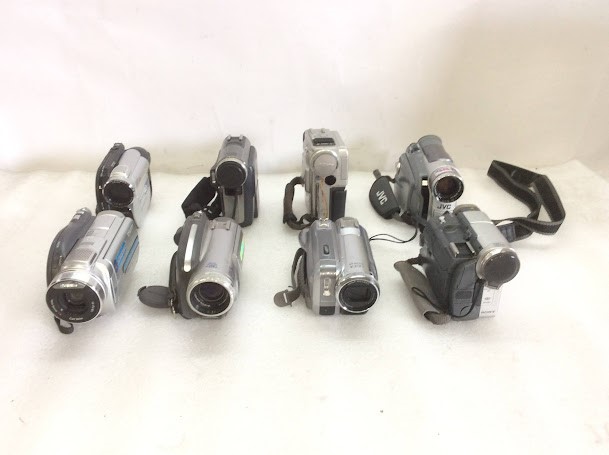 Sony/Panasonic/JVC Mixed Brand and Model Camcorders (Lot of 8)