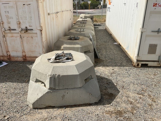 Approx 8 x Concrete Light Pole Bases