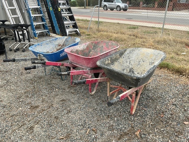 3 x Brickies Wheelbarrows