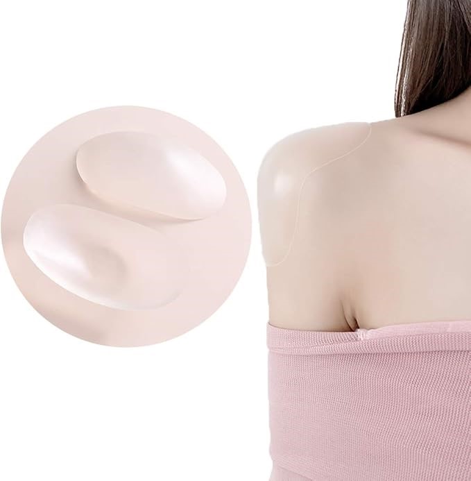 3 Pairs x DEELESSGZ Reusable Soft Silicone Shoulder Pads for Womens Clothin