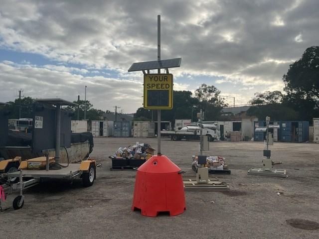 Solar Powered Road Speed Sign