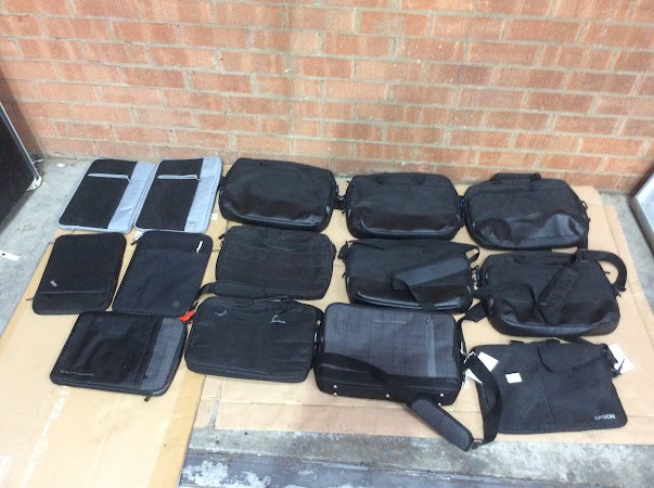 EPSON/Lenovo/HP Mixed Brand and Model Laptop Bags (Lot of 14)
