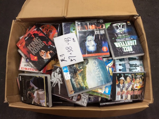 Mixed Assorted DVD / VCD / CD Movies (57x38x43:cm)