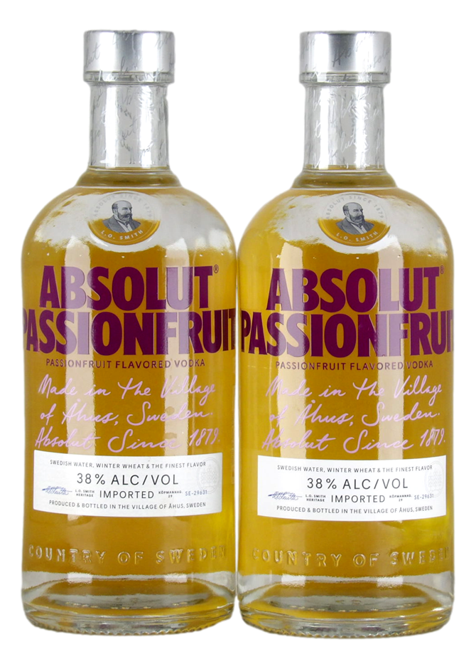 Absolut Passionfruit Flavored Vodka (2x 700mL) Sweden