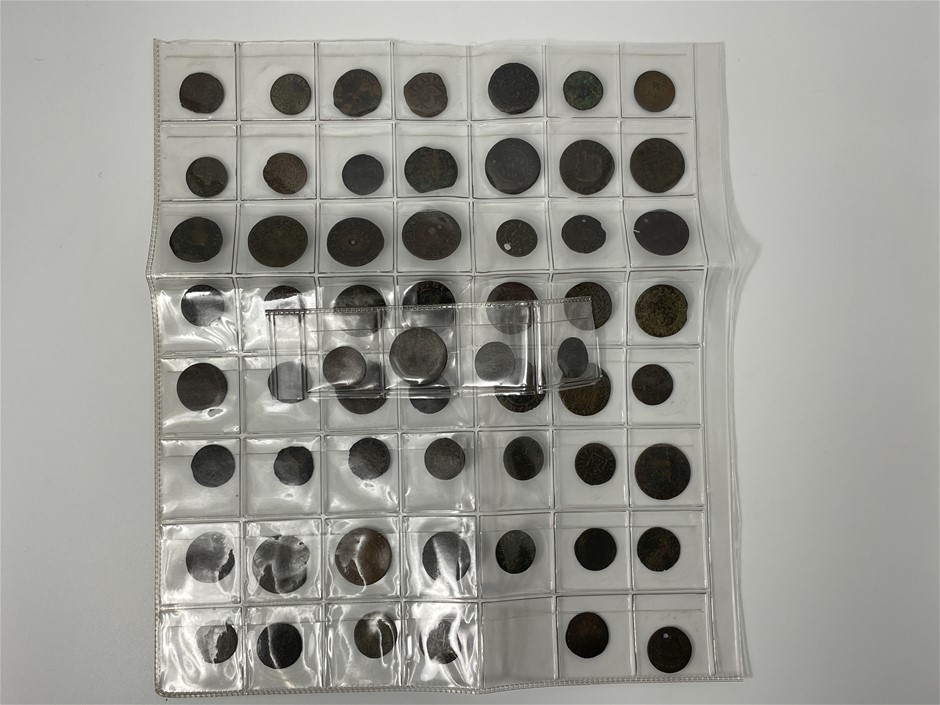 Approx. 59 x Seventeenth Century Tokens,