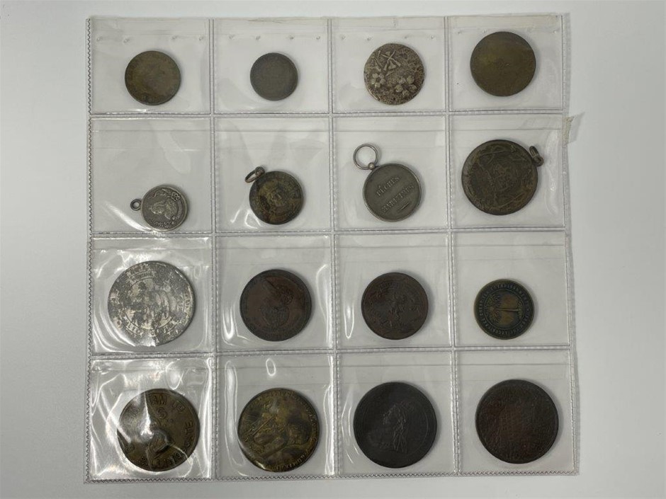 Approx. 16 x World Historical Medals And Medalets