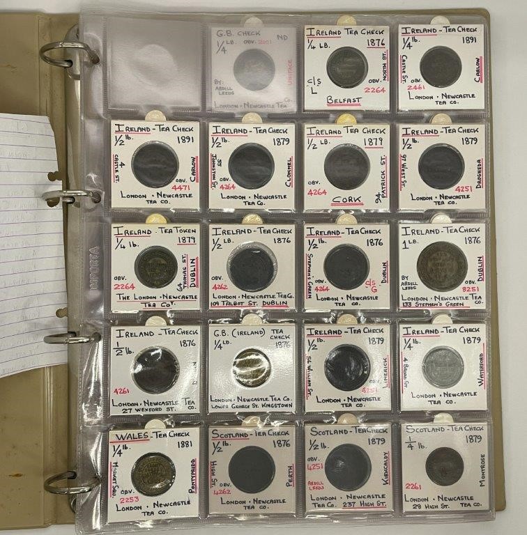 Approx. 92 x Asstd Great Britain 19th & Early 20th Century Tea Checks