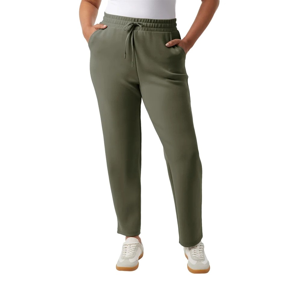 32DEGREES Women's Sueded Tech Pants, Size XL, Green. Buyers Note - Discoun