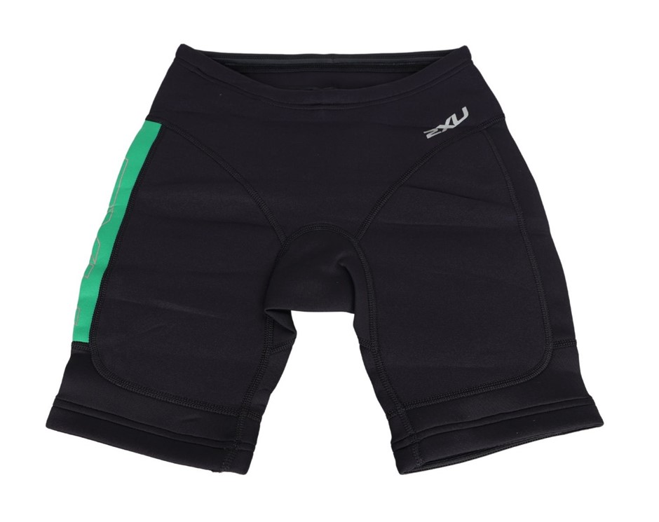 2 x 2XU Youth Girls High Performance Power Short, Size L, Black/Green. Buy