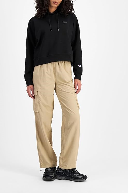 CHAMPION Women's Rochester Base Hoodie, Size XS, Black, CQQ7N. RRP: $100.