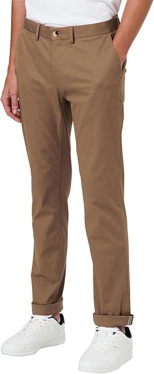 BEN SHERMAN Men's Slim Stretch Chino Pants, Size 34, Spice Mix, BS0054844.