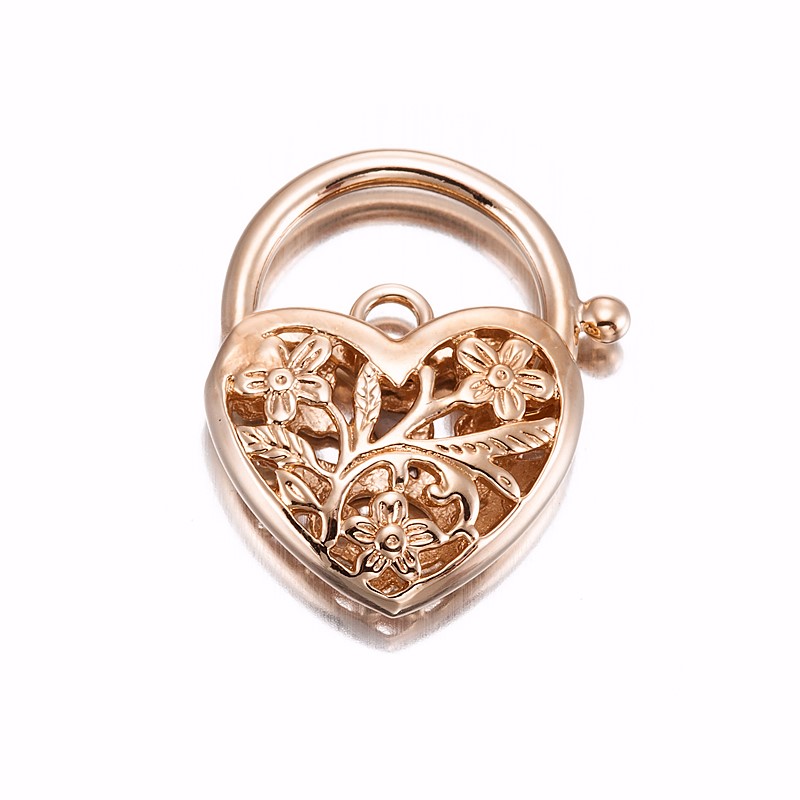 BIJ'OR-Classic 18ct Heavy Rose GoldPlated Filigree Heart Locket-USA,RRP $59