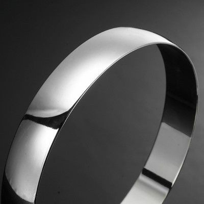 BIJ'OR-ExtraWide 925 Sterling Silver Plated, 66mm & 13mm Wide Plain,RRP $75