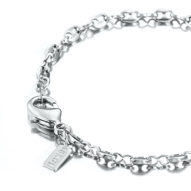 BIJ'OR-5.5" 925 Sterling Plated Marine Anchor Child Bracelet w Clasp,RRP$30