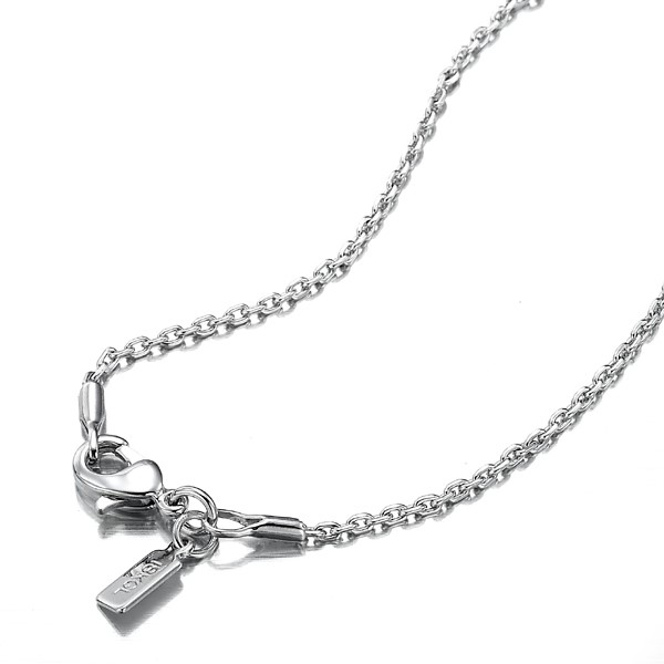 BIJ'OR-20", 925 Sterling Silver Plated Anchor Chain Necklace-USA,RRP $40