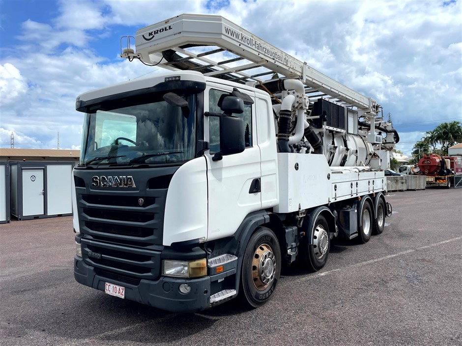 <p>2013 Scania G440 8 x 4 Kroll Vacuum Truck</p>
