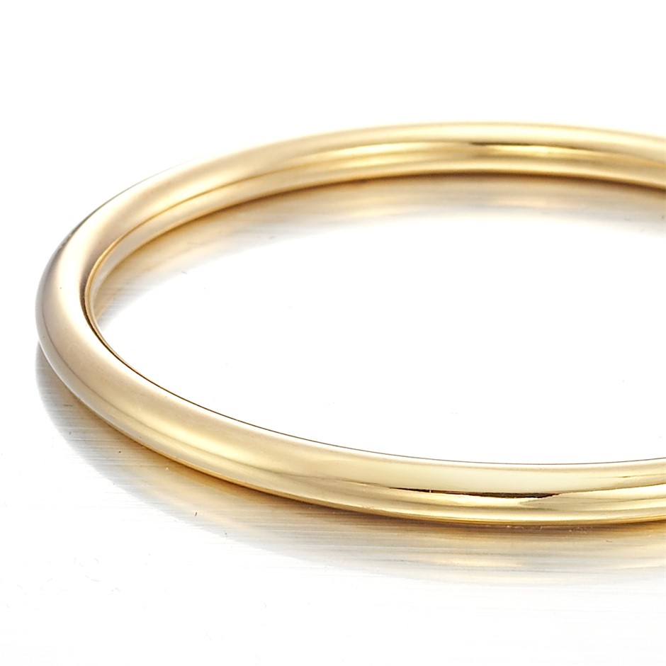 BIJ'OR-18ct Heavy Yellow Gold Plated Children's Golf Bangle,RRP $99