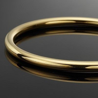 BIJ'OR-18ct , 60mm Wide Classic Heavy & Solid Golf Bangle,RRP $150