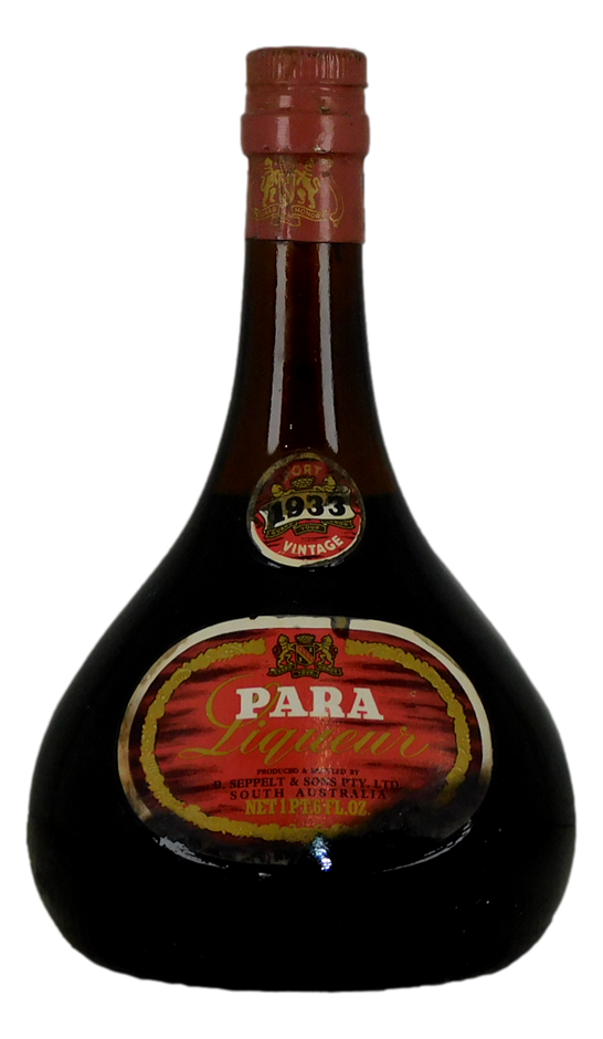 Seppelt Para Liqueur Vintage Port 1933 (1x 1 PINT 6 FL OZ), SA.
