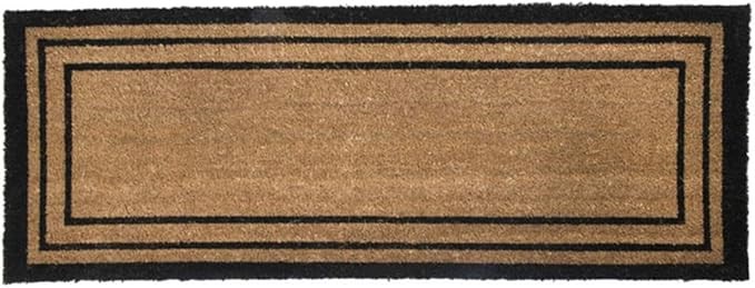 J.Elliot PVC Backed Ranchslider Rectangular Lines Printed Coir Door Mat, 12