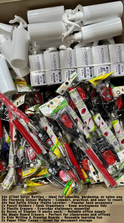 BRAND NEW! Bulk mixed bundle with 150+ items including 473ml spray bottles,