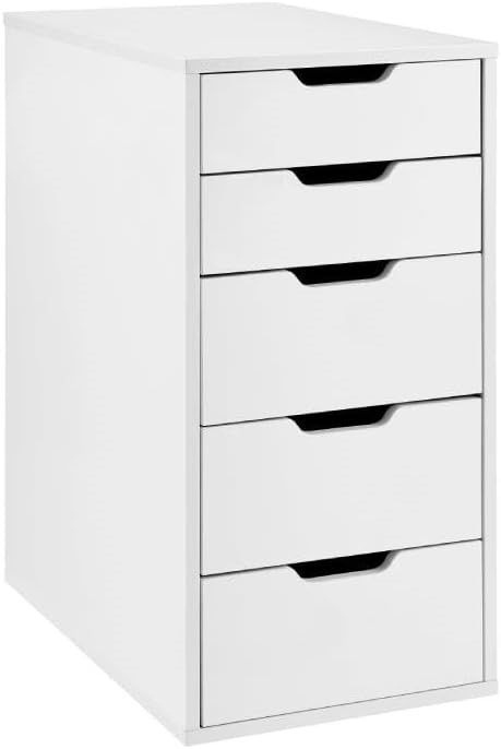 Ovela Alice Filing Cabinet White- OVALICEFCWA