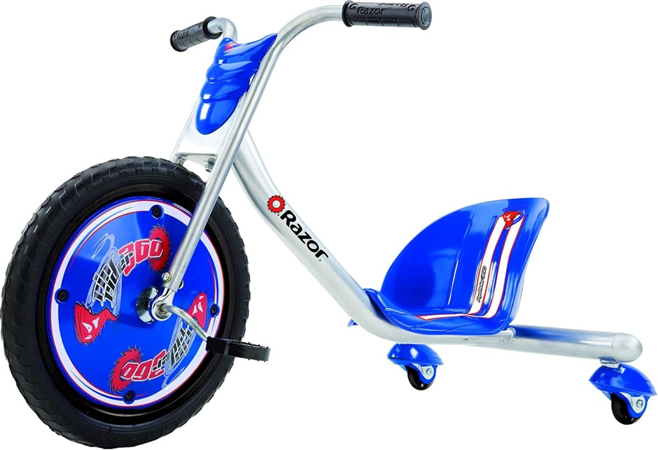 RAZOR RipRider 360 Drifting Trike, Blue. NB: Minor Use.